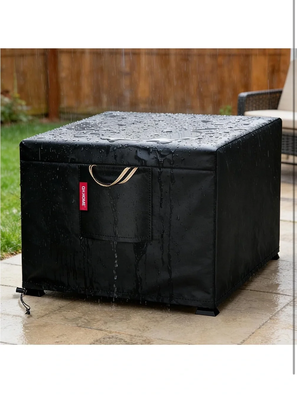 32’’ Fire Pit Cover Square for 31/32 inch Fire Pit/Table, Waterproof